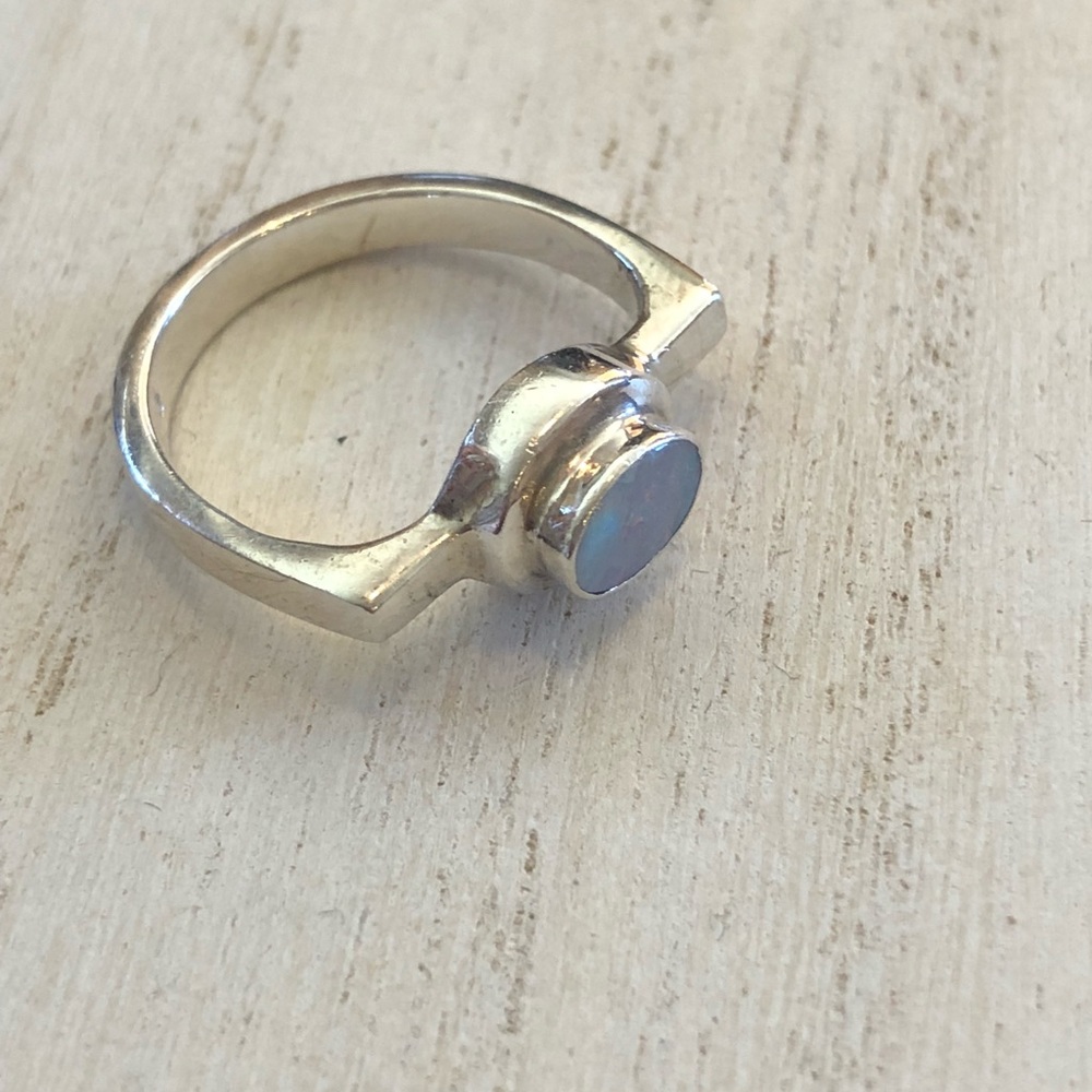Simple Elegant Opal Ring - image 5